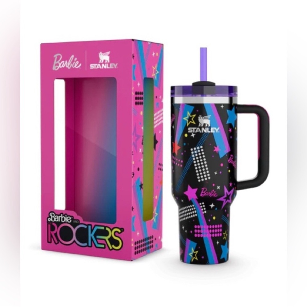 Stanley X Barbie 80’s Rockers 40 oz quenchers NIB